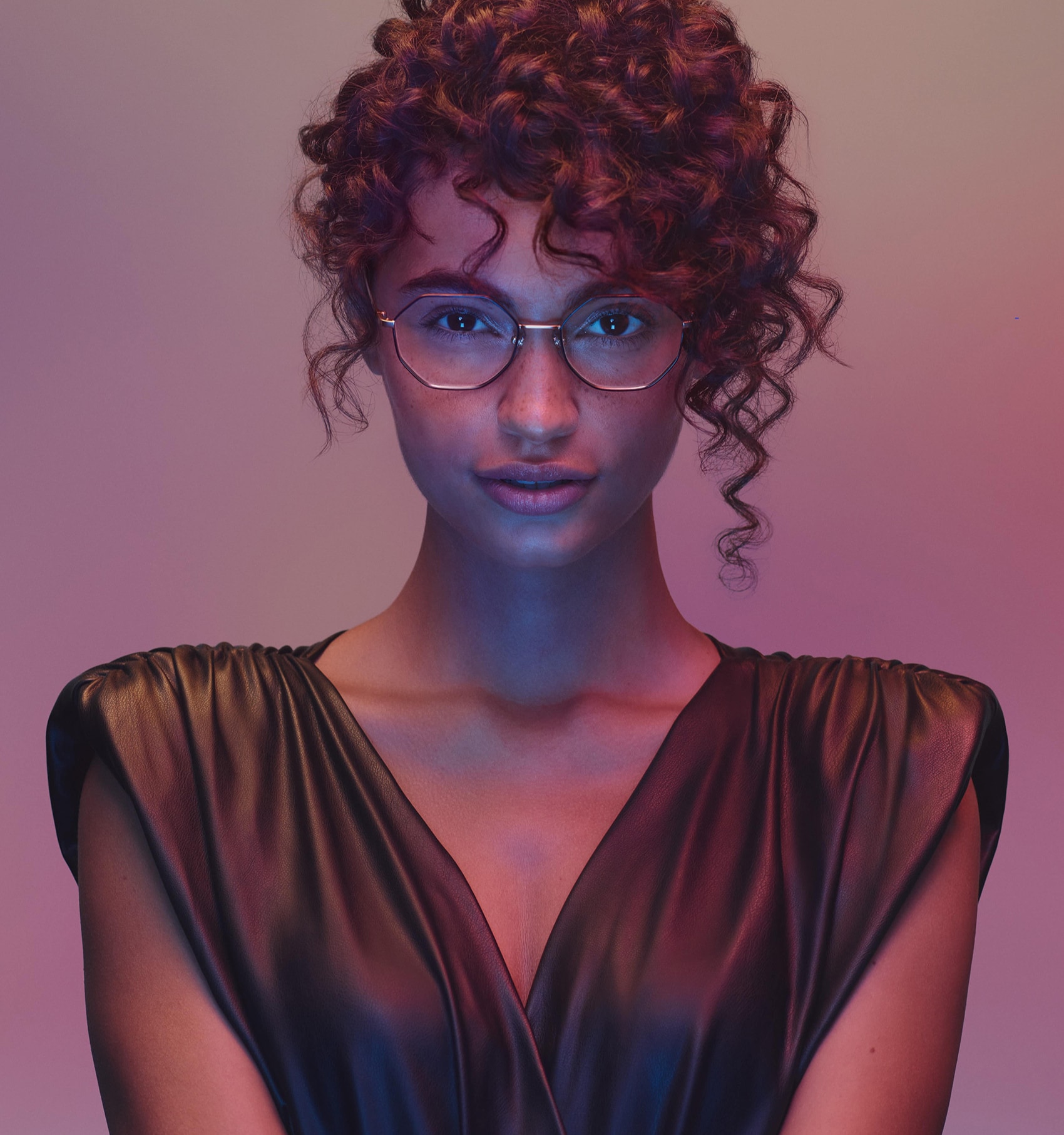 Person protected by BlueUV Filter System lenses